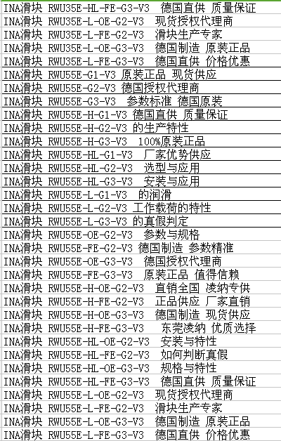 ina滑块导轨轴承型RWU系列型号图2